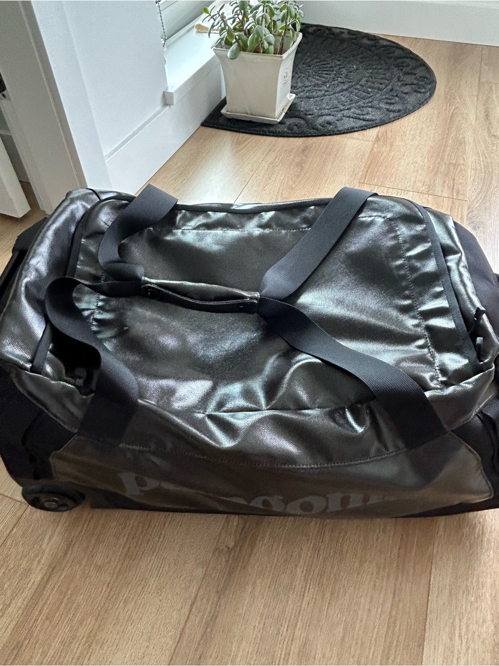 Patagonia Black Rolling Duffel Bag - 55L
